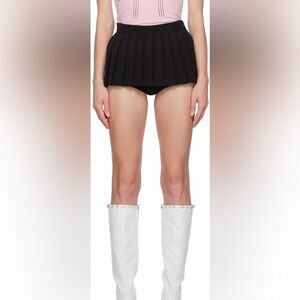 Pushbutton sz XS black Pleated Micro twill skirt mini skort viral k-pop bts